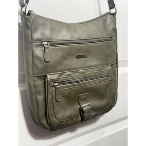 MultiiSac Crossbody Bag Purse Olive Green Multi Sac Pockets Adjustable